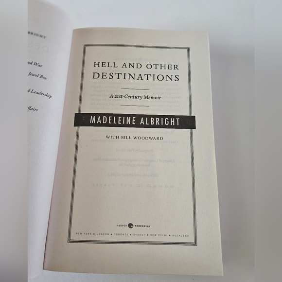 Madeleine Albright Hell and Other Destinations Harper Perennial 2022 Home Books - Picture 8 of 10